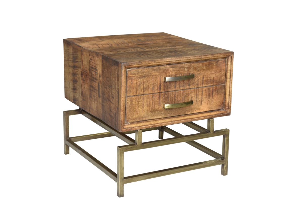 Goldbust 1 Drawer Side Table