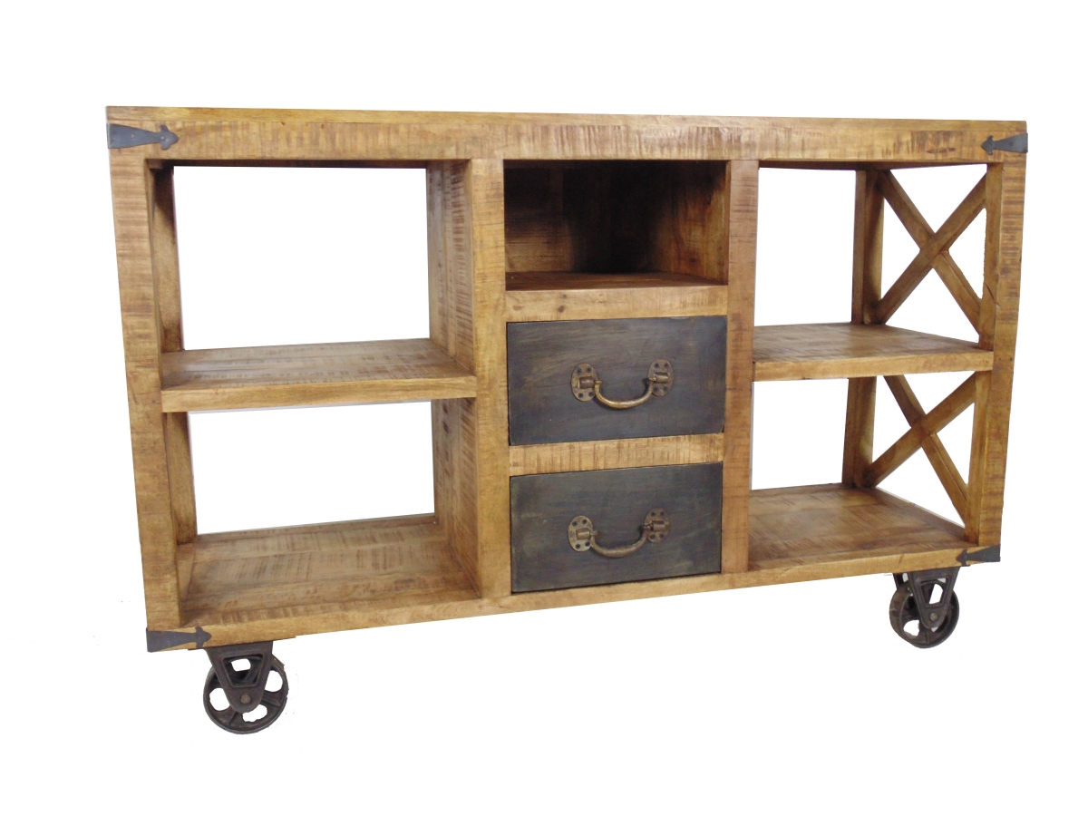 71009005 Golden 2 Drawer Buffet & Plasma