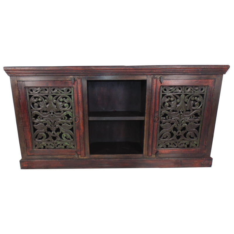 44018003 Arvada 2 Carved Door Plasma - Brown