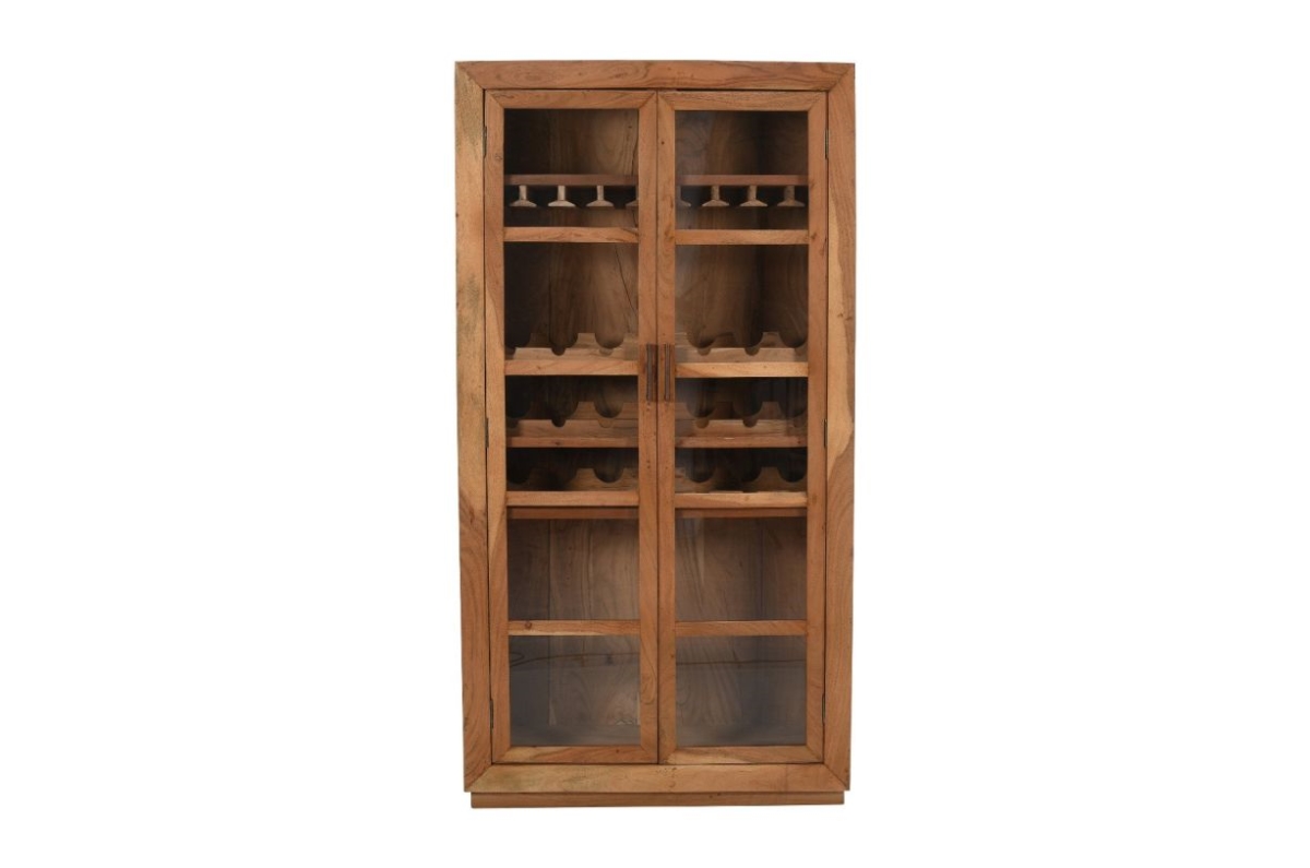 93120001 Fernious Tall Wine Cabinet - Natural