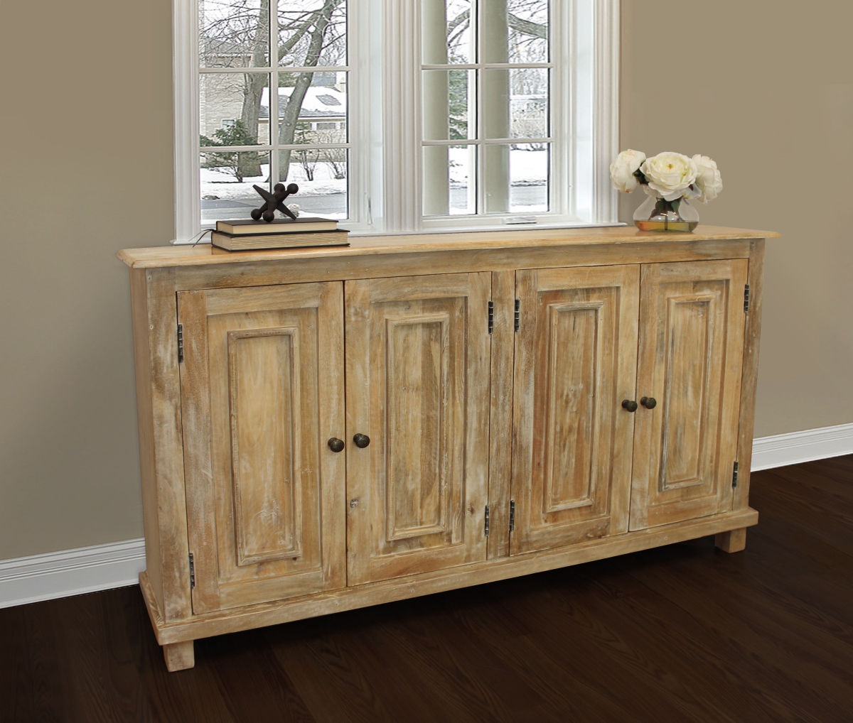 Jensen 4-Door Sideboard, Natural