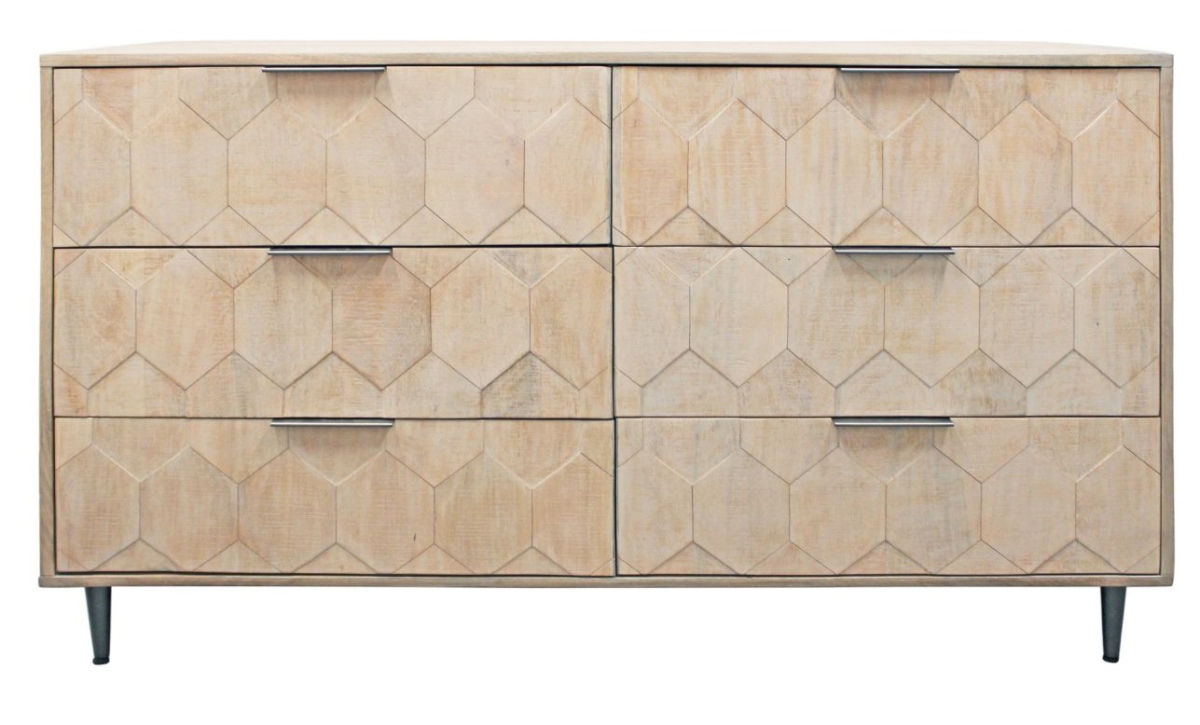 ANS-002 Jaden 6-Drawer Dresser - Natural