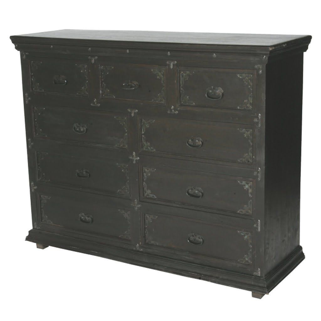 92016002 Pendleton 9 Drawer Dresser, Dark Brown