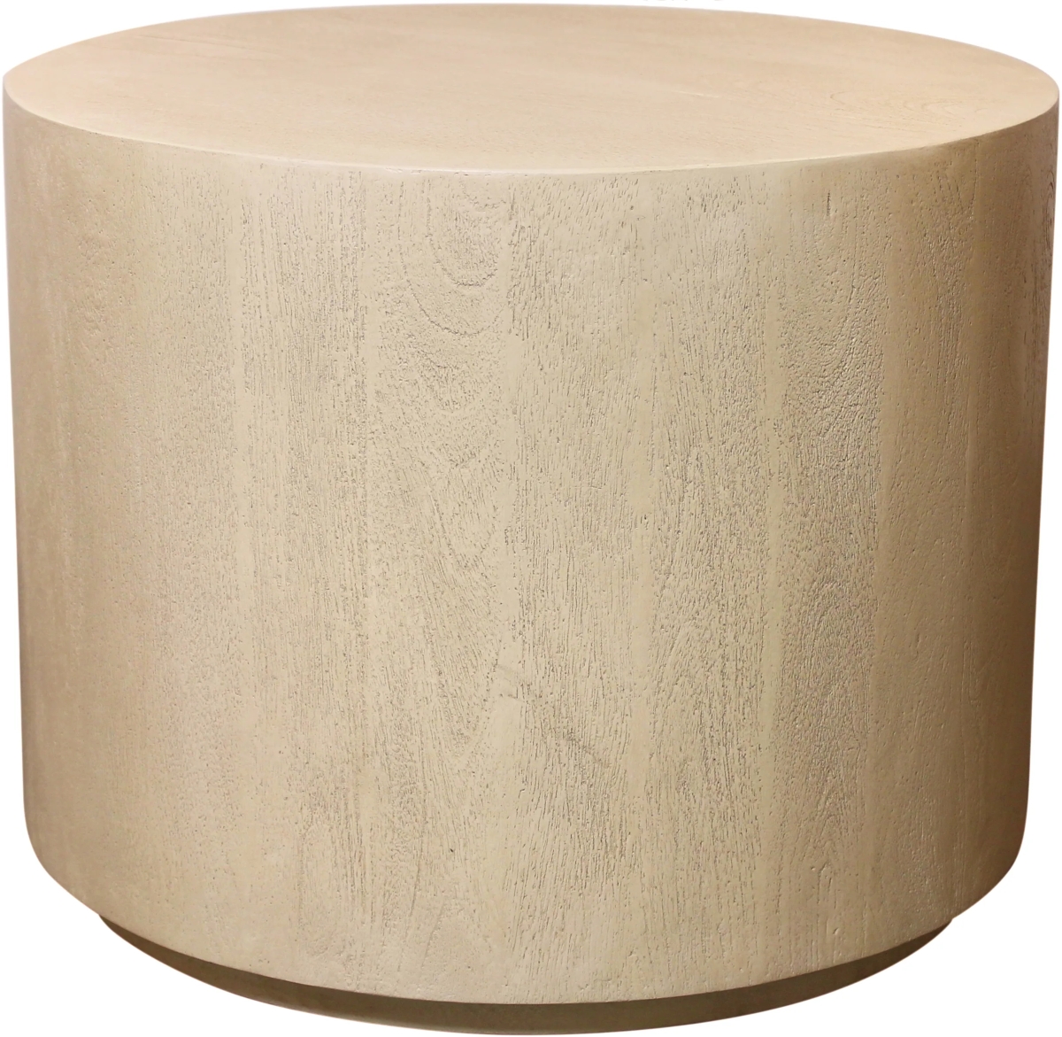 77004004 20 in. Flagstaff Round Side Table - Stone Natural