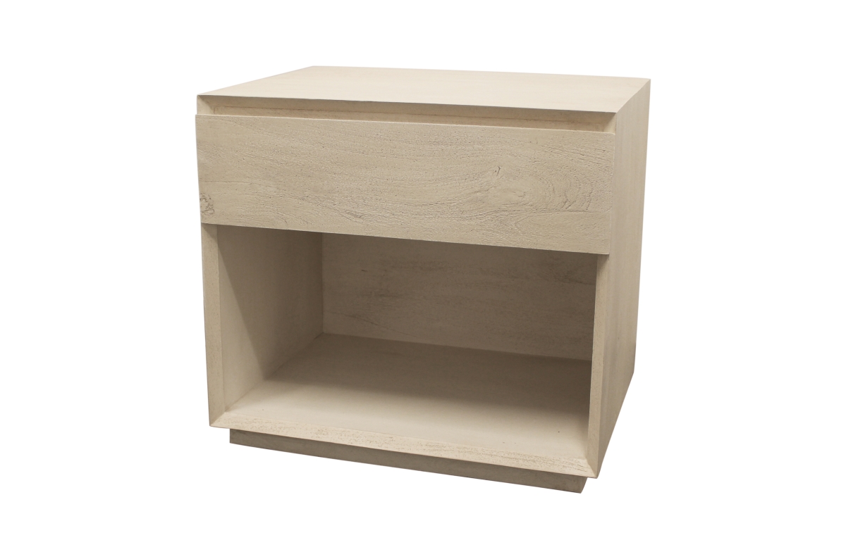 77014003 26 in. Flagstaff 1-Drawer Nightstand, Stone Natural