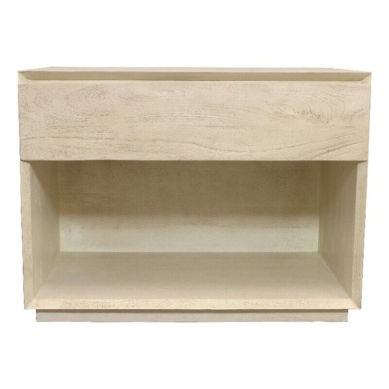 77014004 32 in. Flagstaff 1-Drawer Nightstand, Stone Natural