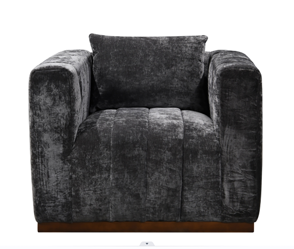 Upton Lounge Chair with 1 Toss Pillows, Black