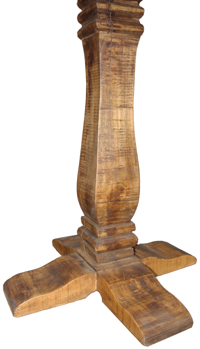 Golden Pedestal Bar Table, Natural