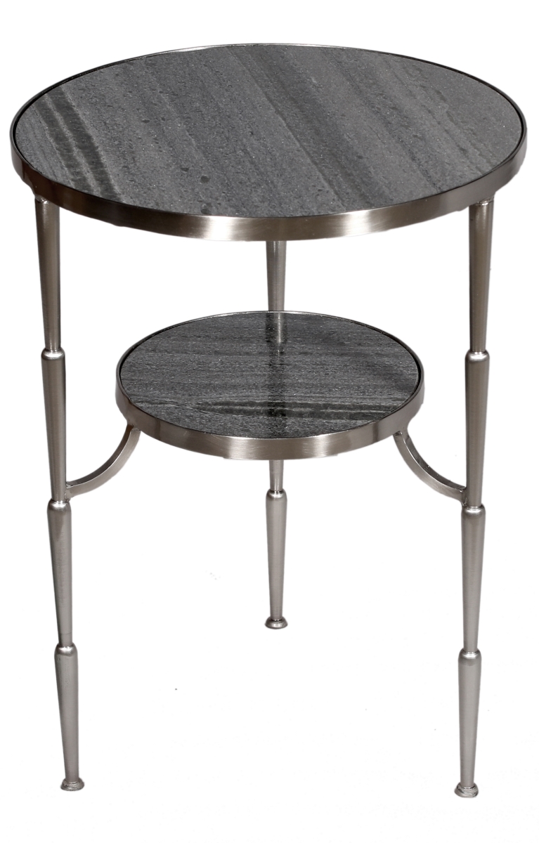 Dharma Side Table, Satin Nickel