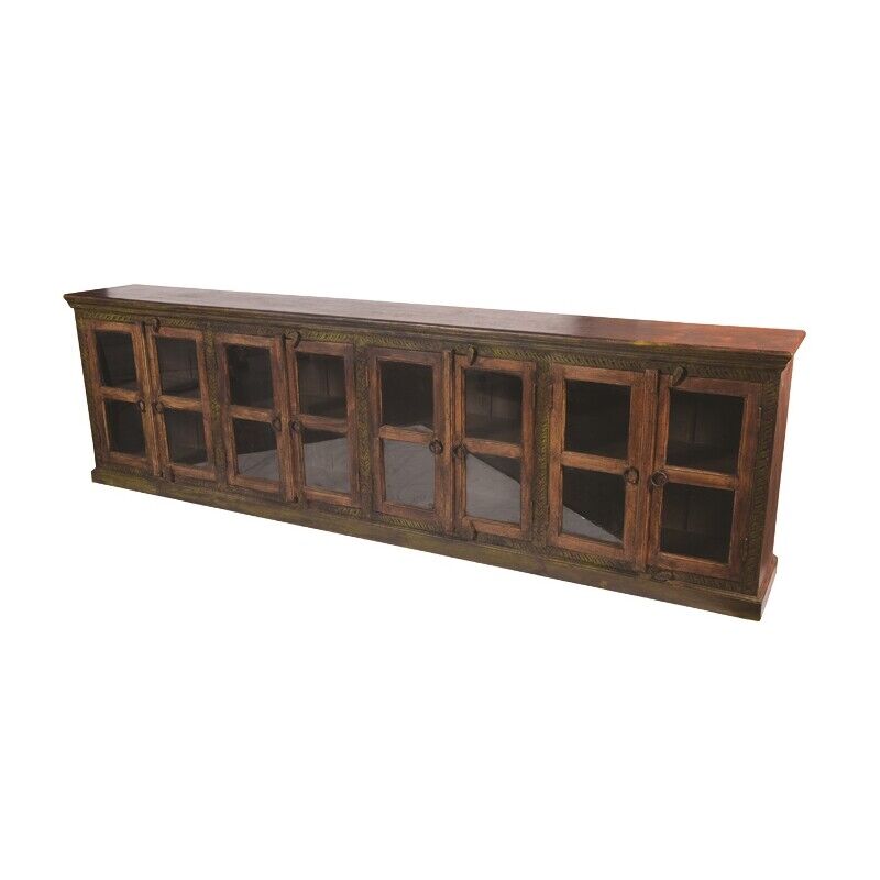 44009016 Arvada 8 Glass Doors Buffet, Brown