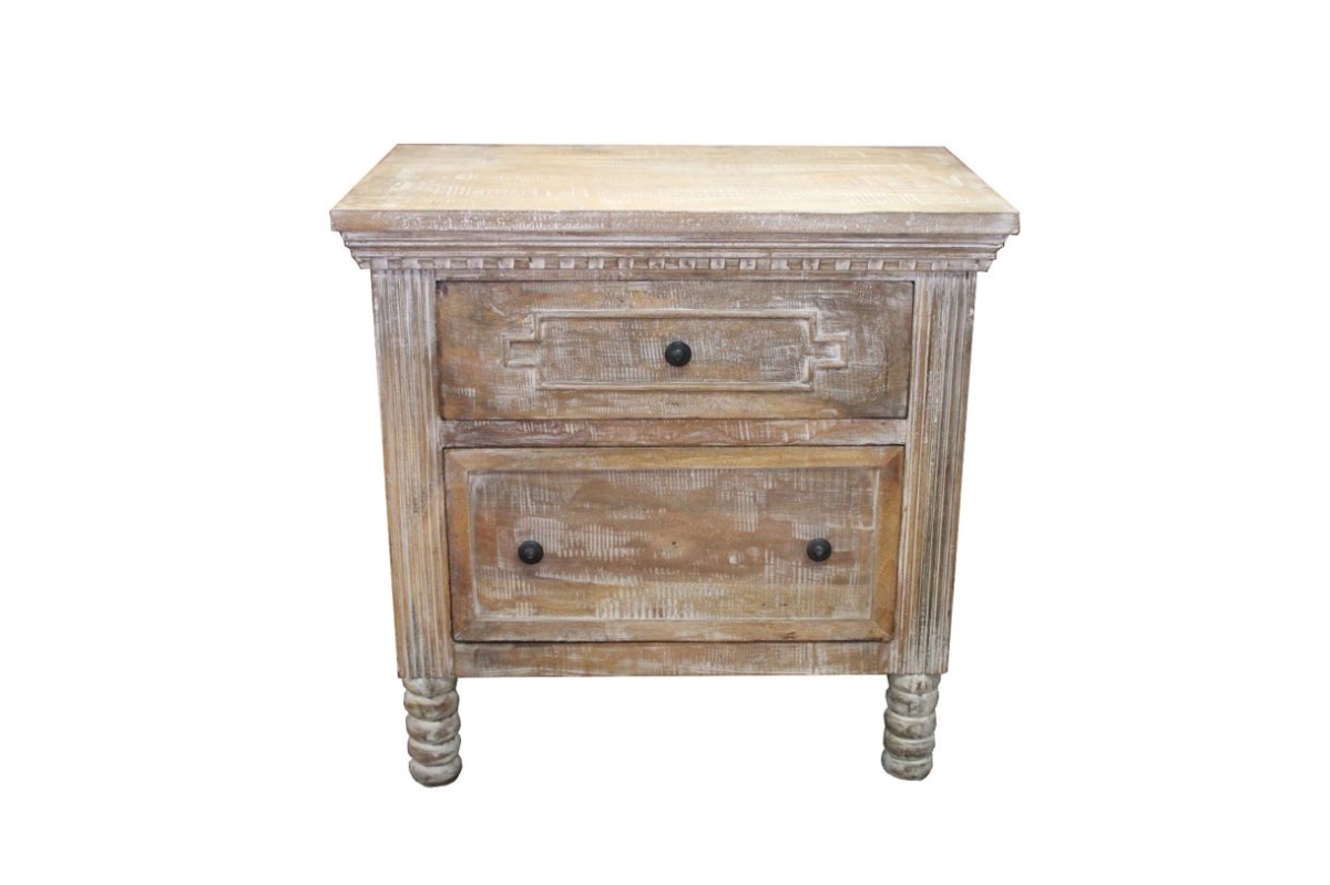 68014001 Lancaster 2-Drawer Nightstand - Brown