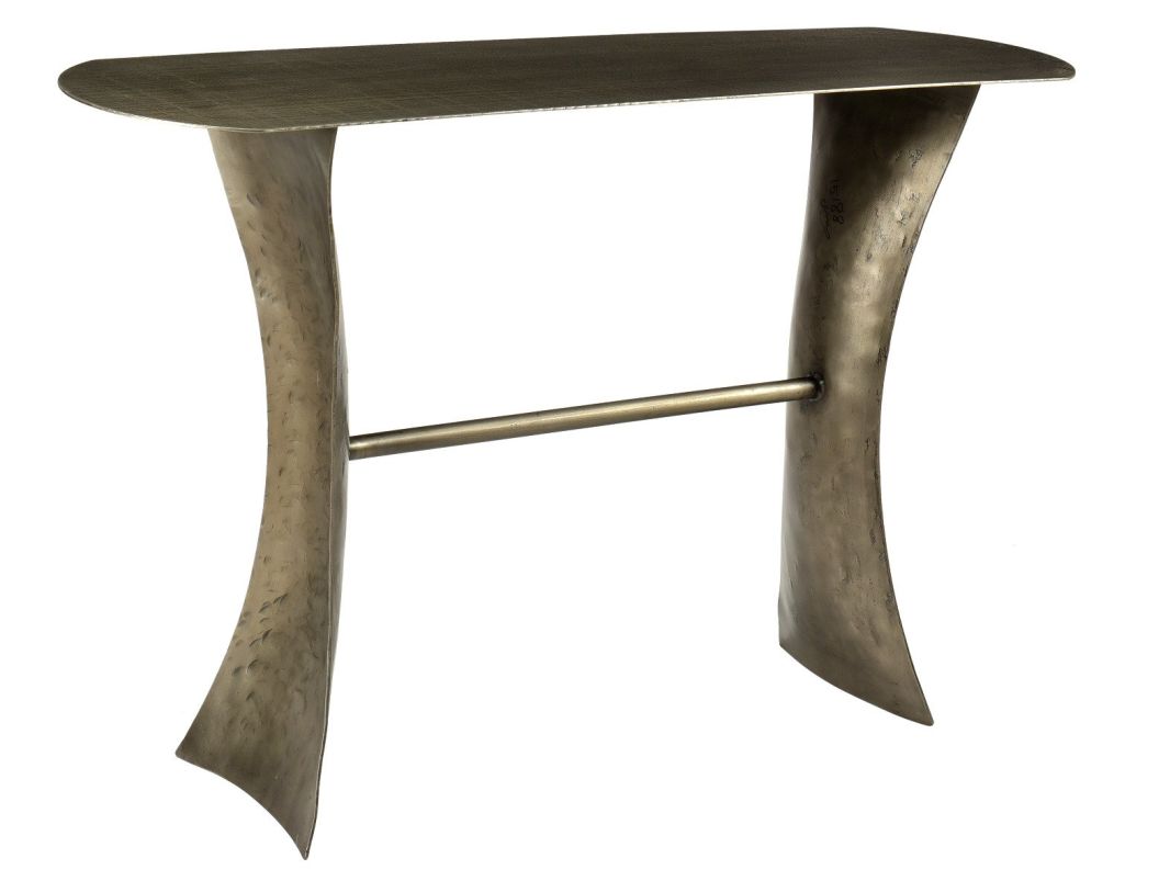 63005005 Milo Iron Console Table - Gold