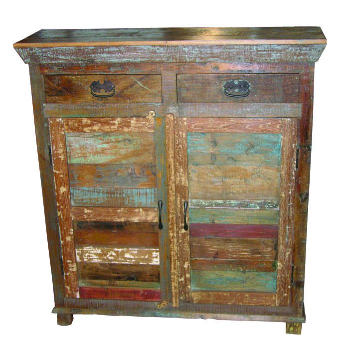 87001002 Trinidad 2-Drawer 2-Door Hall Chest - Multi Color