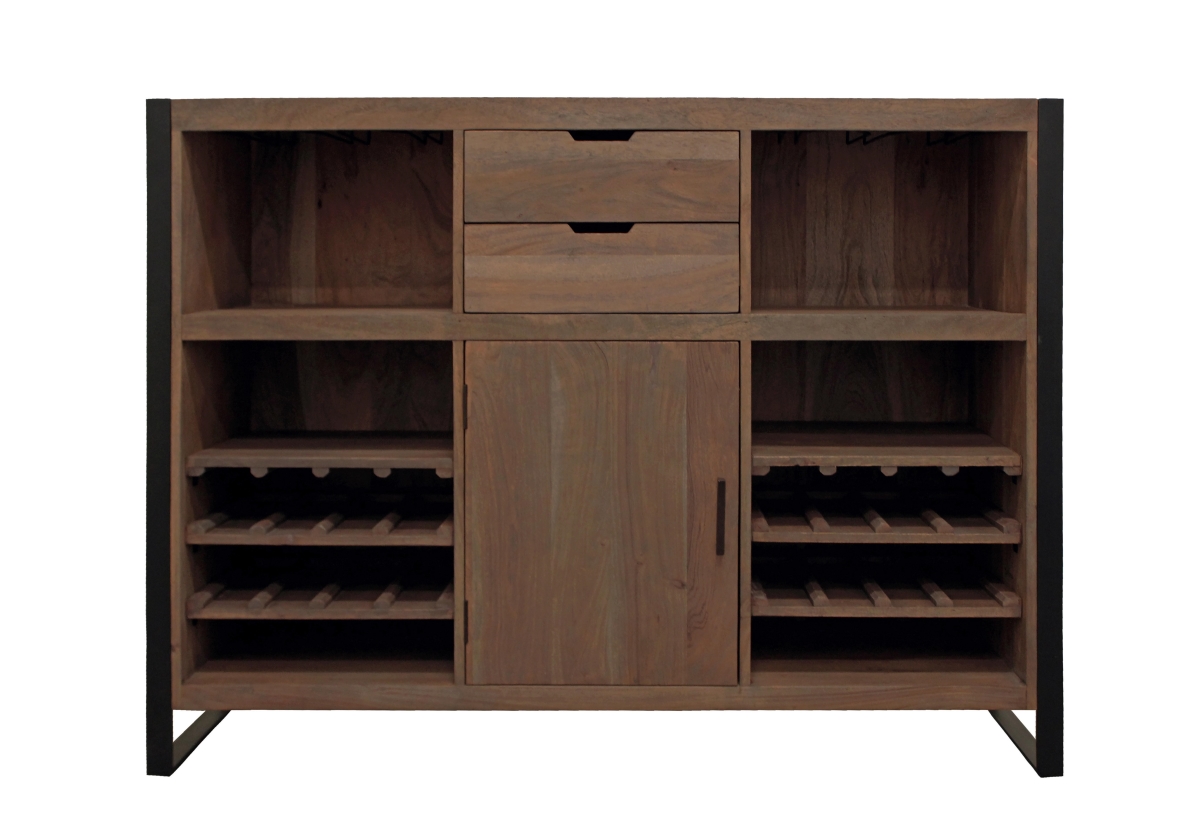 72006002 Gail Wine & Bar Console, Gray