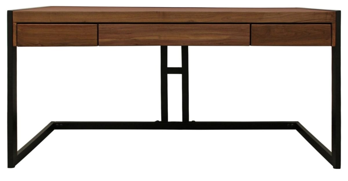 22107001 Rake Navarro Executive Desk - Walnut