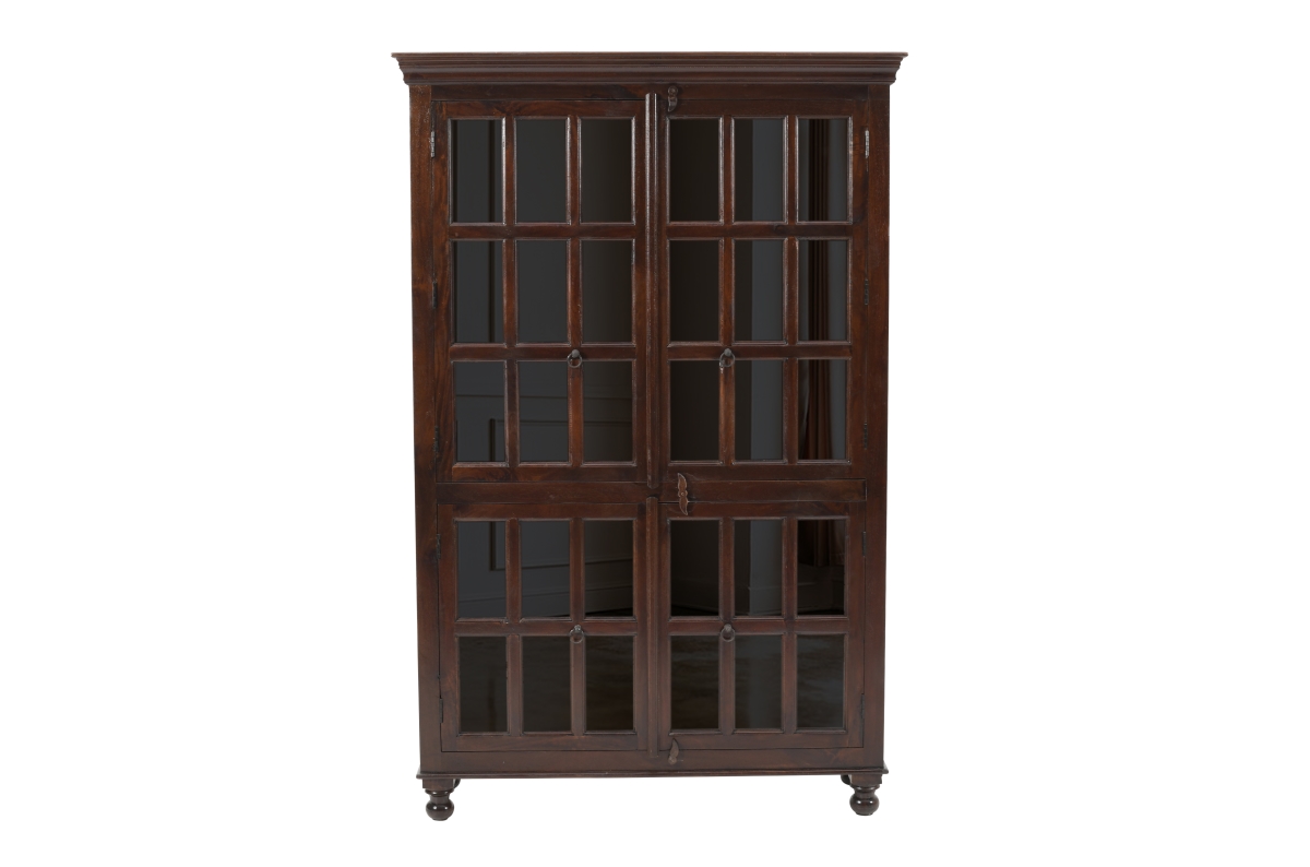 Aspen Glass Cabinet, Brown