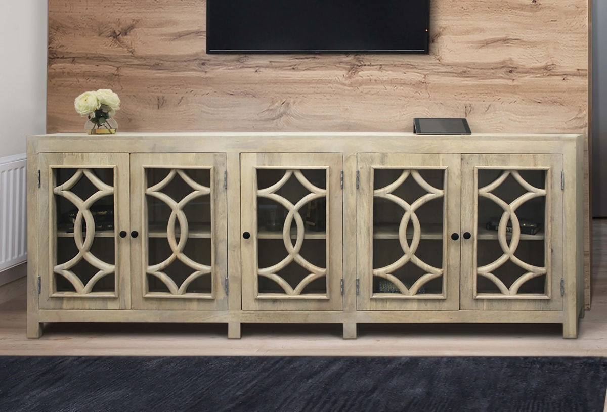 52229008 Bayside Canal 5-Door Sideboard - White Wash