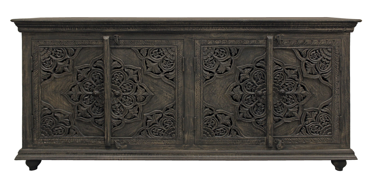 43009021 Carter Eagle 4-Door Sideboard, Gray