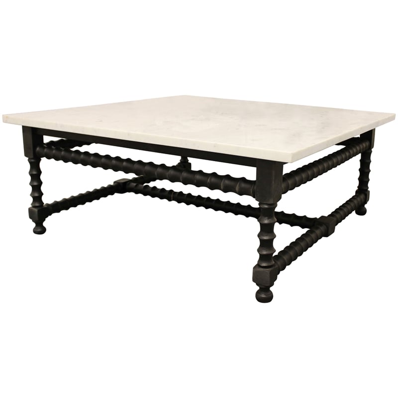 82003024 21 x 48 x 48 in. Cranberry Coffee Table in White
