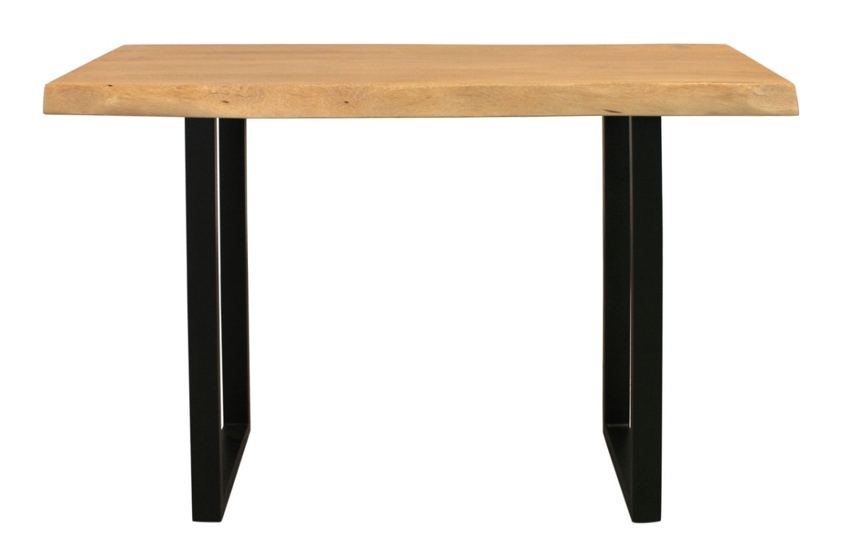 59105001 Sycamore Rustic Solid Wood Console Table with Live Edge, Natural