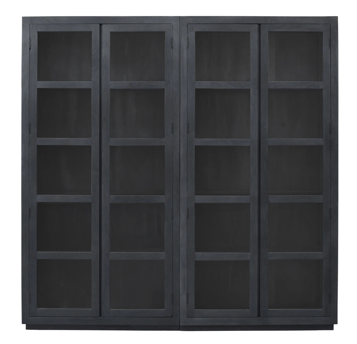 95208002 Argyle Bookcase Stained Reclaimed Wood - Dark Gray