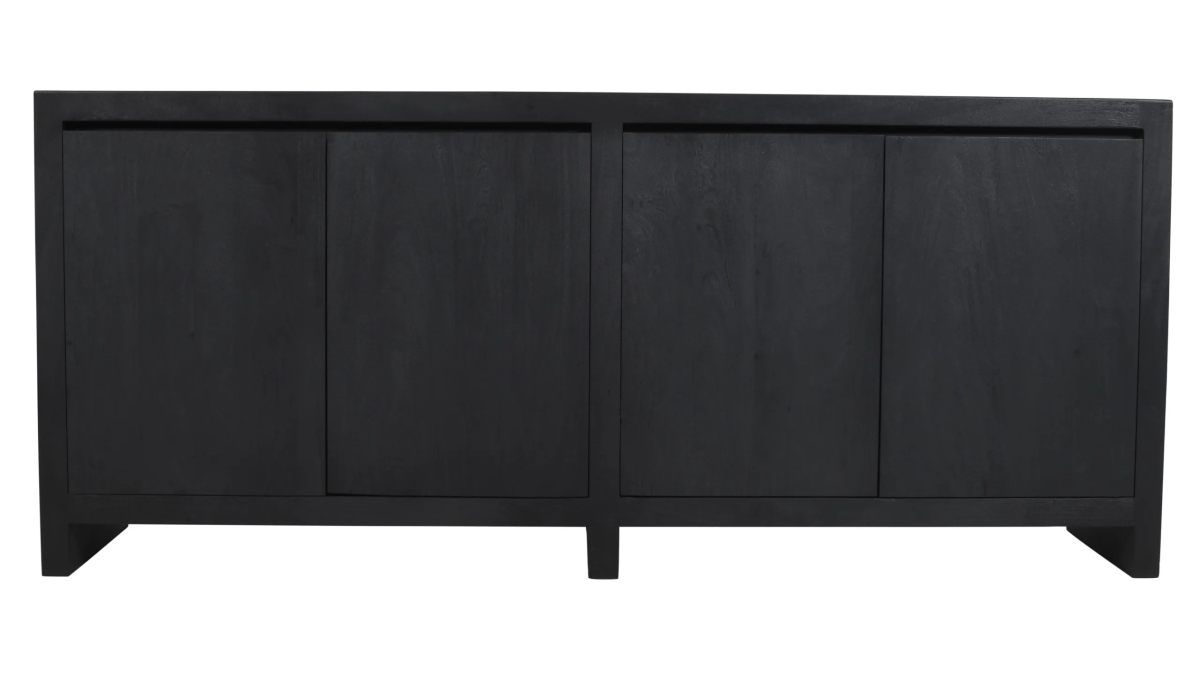 95209002 Argyle 4-Door Sideboard Stained Reclaimed Wood - Dark Gray