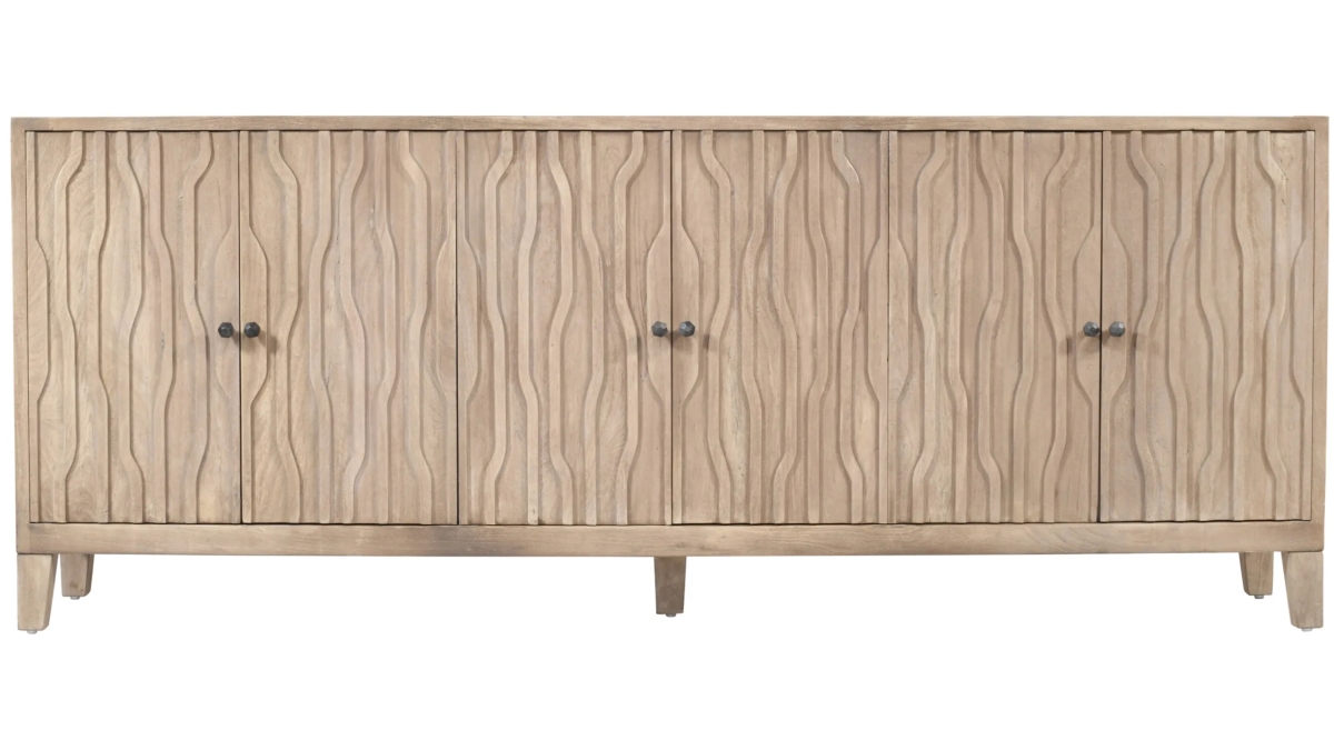 95309003 Orchard 6-Door Sideboard Stained Reclaimed Wood - Ivory
