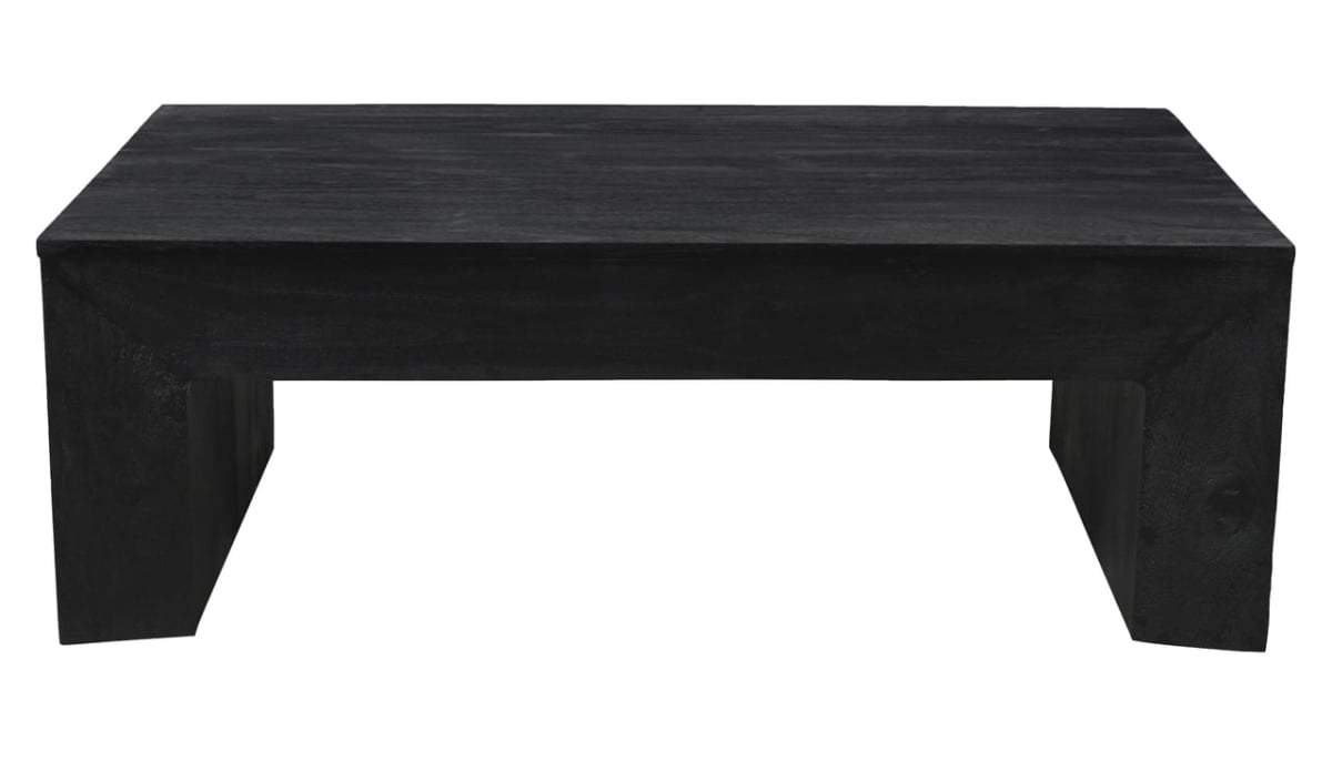 99203002 Goliath Cocktail Table in Charcoal Gray on Solid Mango Wood