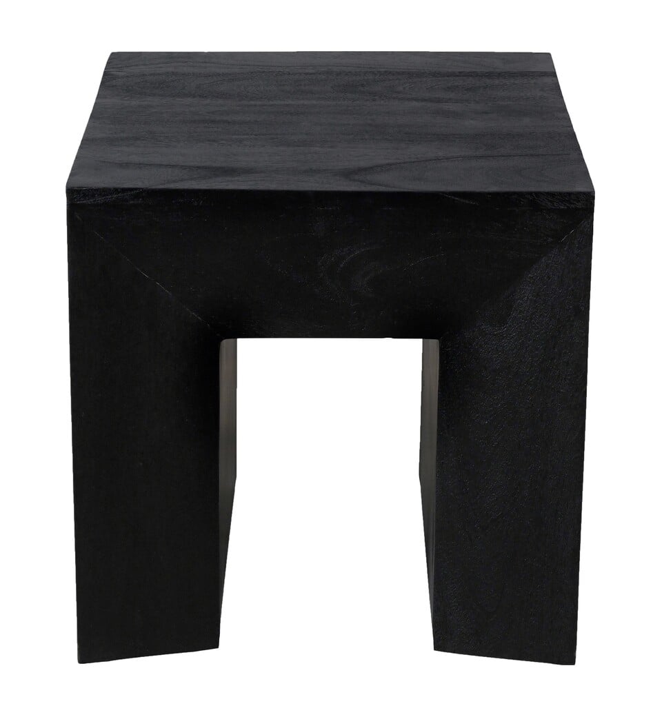 99204002 Goliath Side Table in Charcoal Gray on Solid Mango Wood