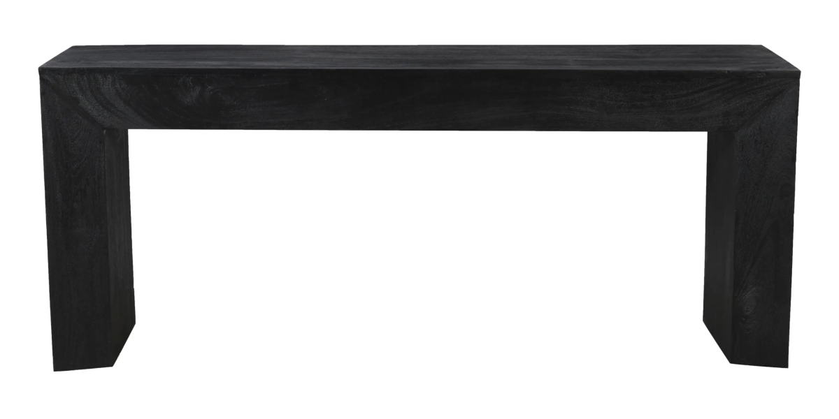 99205002 Goliath Console Table on Solid Mango Wood - Charcoal Gray