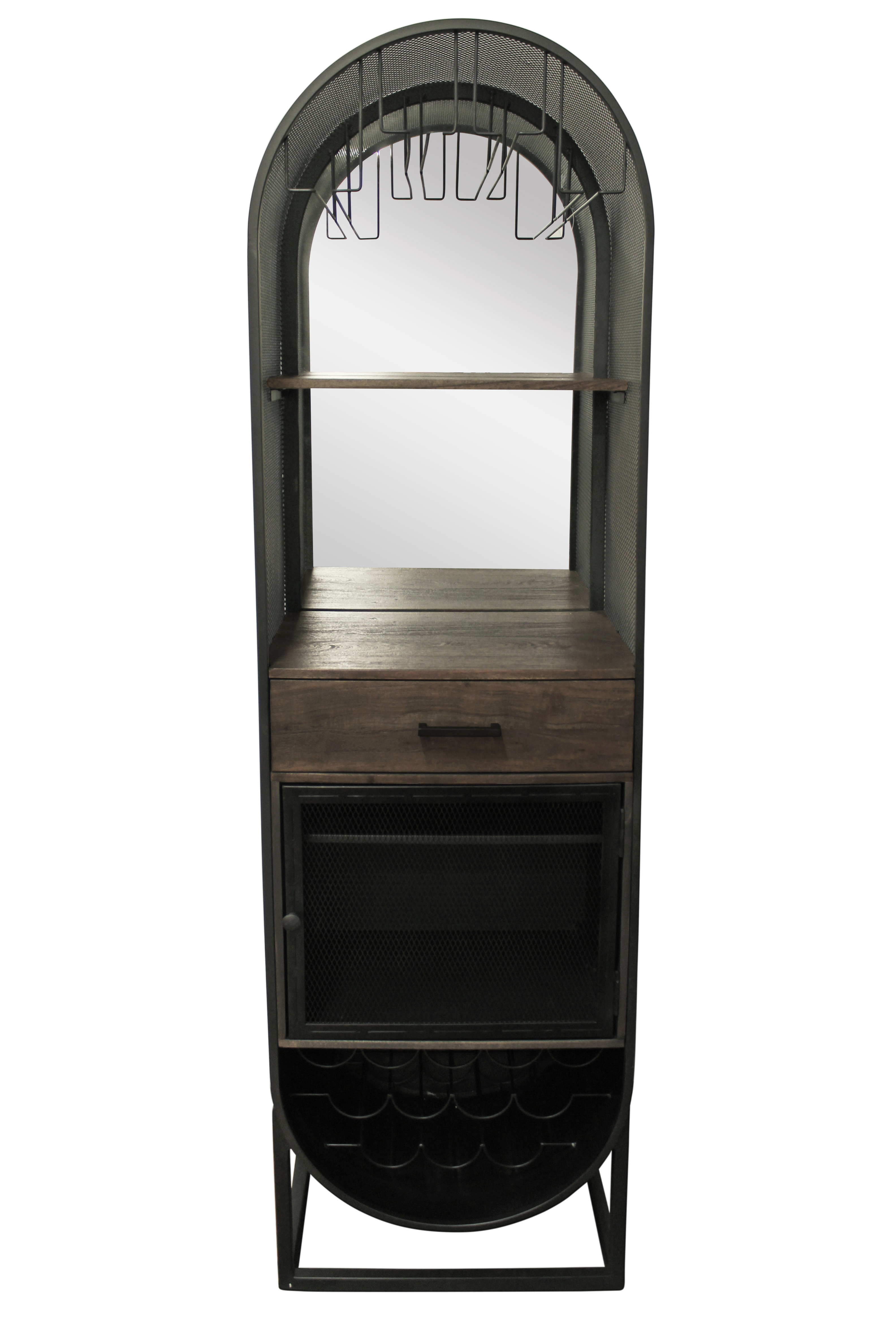 Picture of Moti 59021001 Felix Tall Wine Cabinet - Black