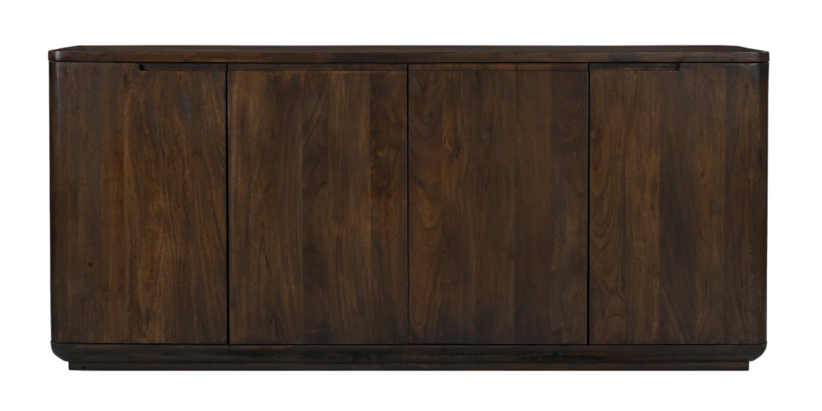 77509017 Bernard 4 Door Sideboard in Barista Brown on Solid Acacia Wood