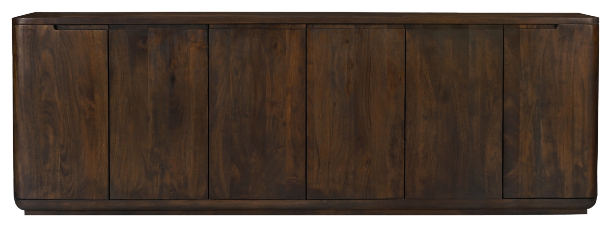 77509018 Bernard 6 Door Sideboard in Barista Brown on Solid Acacia Wood
