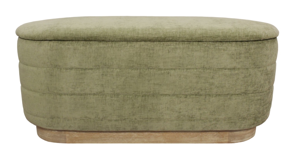 88010028 Jackie Storage Bench in Leaf Green