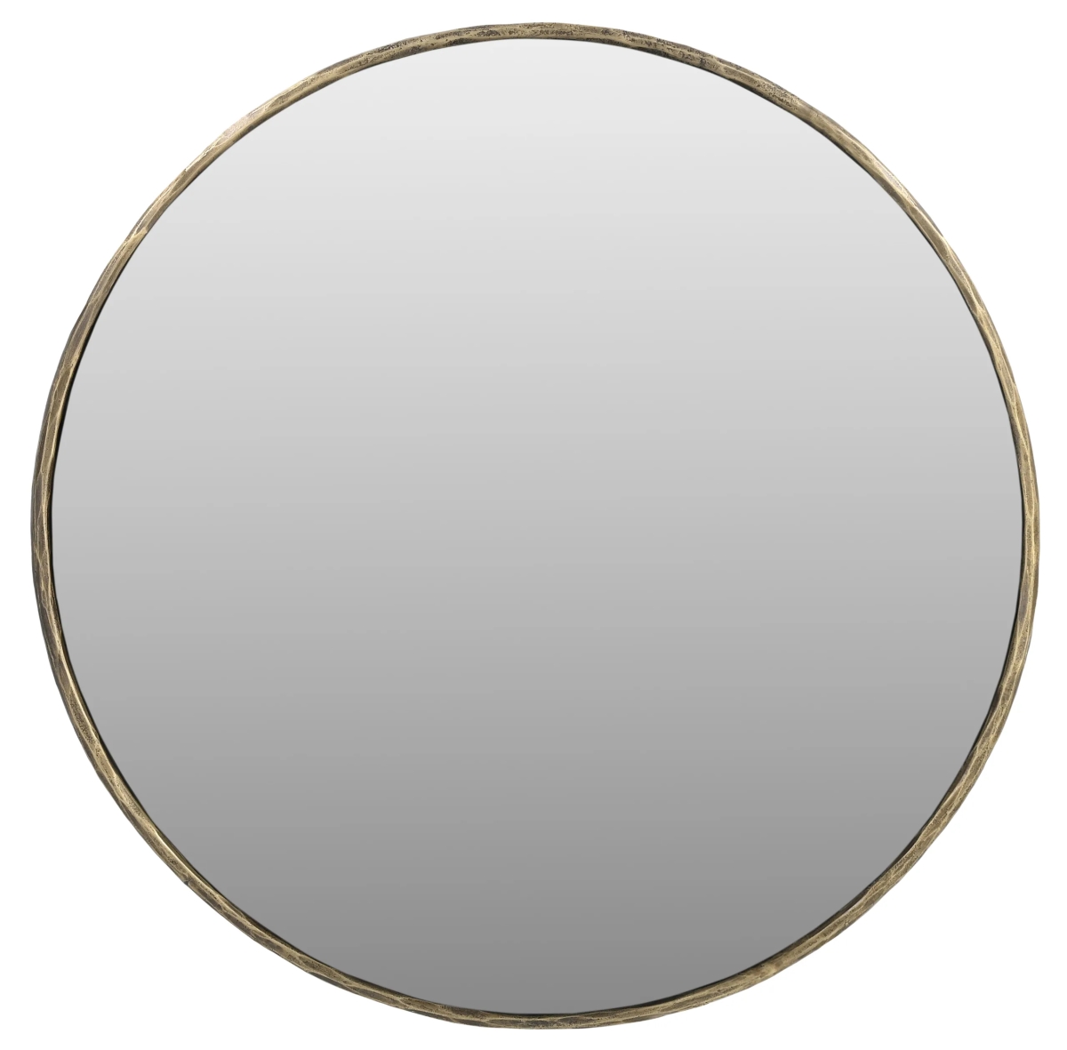 63107022 36 in. Nyra Mirror with Forged Iron Frame - Brass