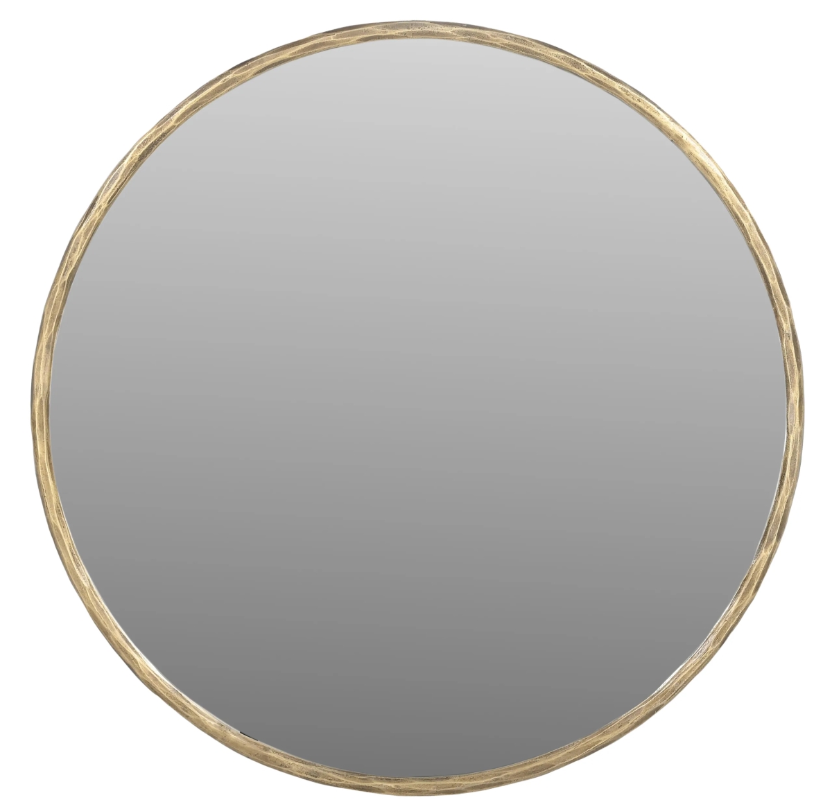 63107024 24 in. Nyra Mirror with Forged Iron Frame - Brass