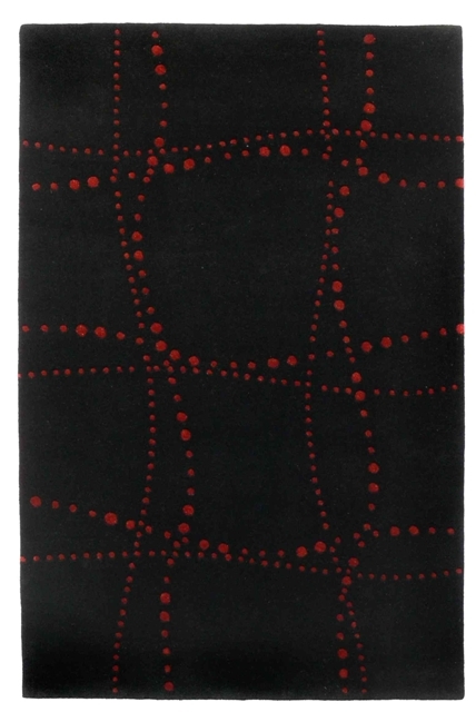 SW02-BLK-1806 1 ft. 6 in. x 1 ft. 6 in. Samba Rectangle Area Rug - Black
