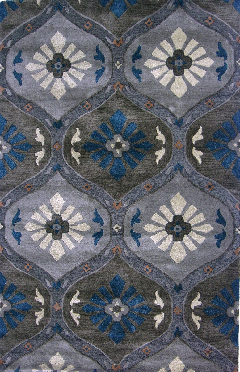 SW09-BLU-3240 5 x 8 ft. Samba Rectangle Area Rug - Blue