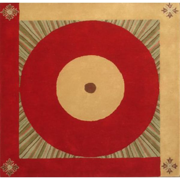 WA-01-RED-2203 1 ft. 6 in. x 1 ft. 6 in. Winslow Rectangle Area Rug - Red