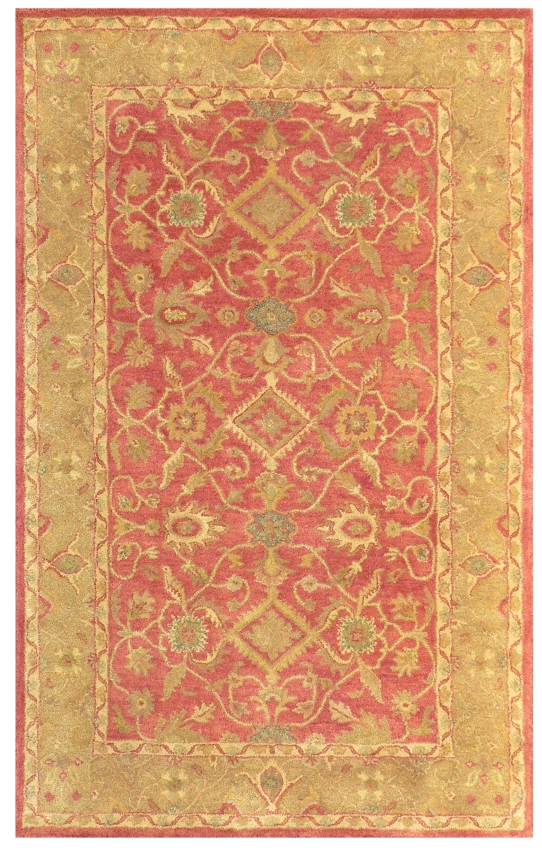 WI01-RUS-1069 8 x 11 ft. Waterlily Rectangle Area Rug - Rust