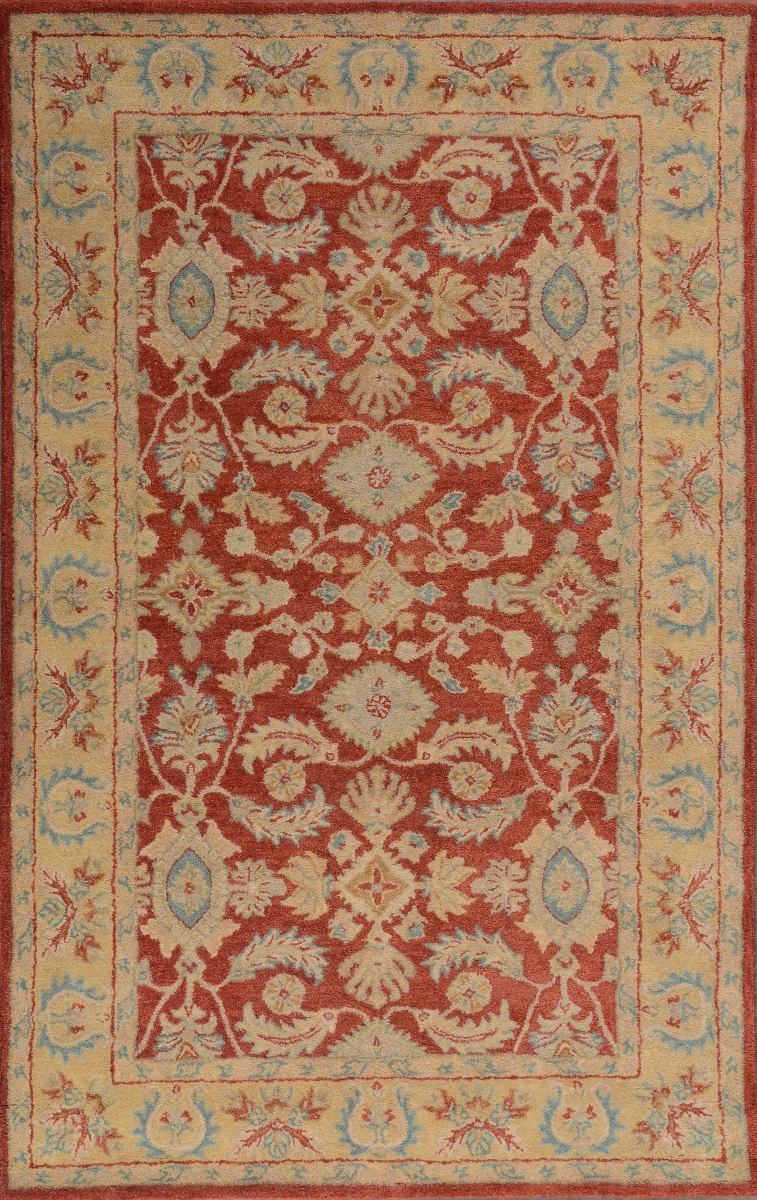 WI02-RED-1161 2 x 3 ft. Waterlily Rectangle Area Rug - Red