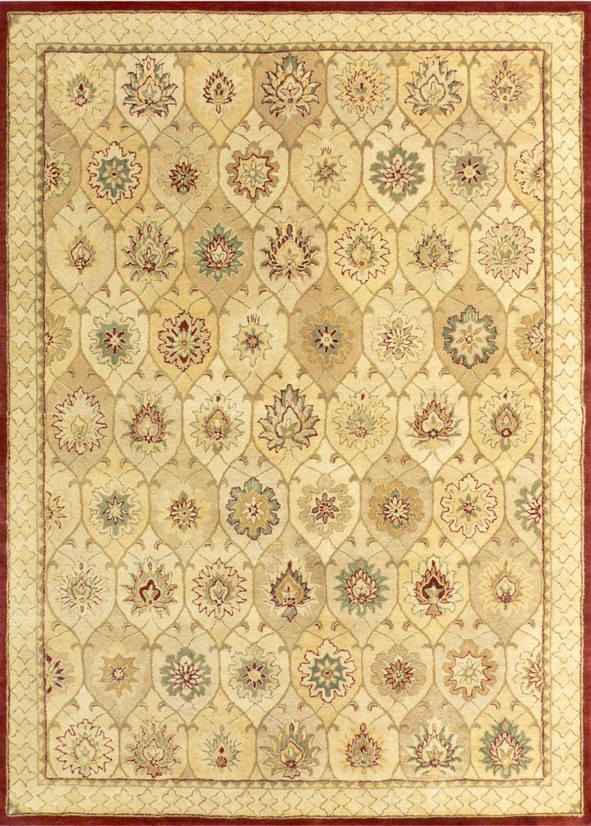 WI03-RUS-1082 5 x 8 ft. Waterlily Rectangle Area Rug - Rust