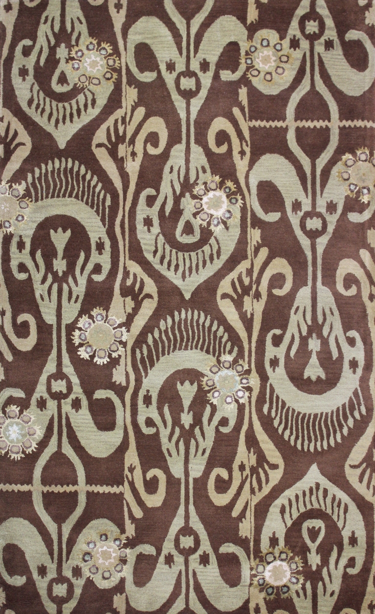ZE03-BRN-1003 5 x 8 ft. Zuri Rectangle Area Rug - Brown