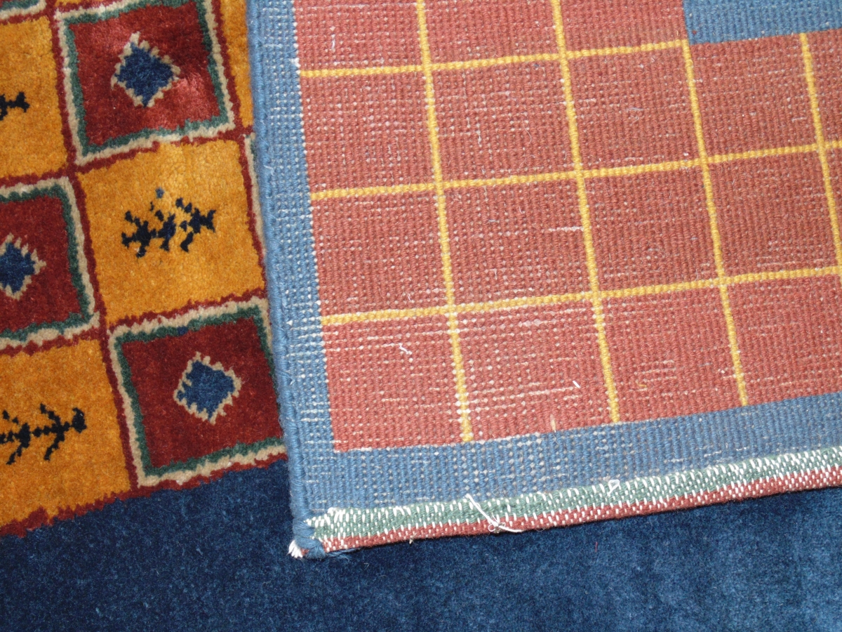 S-GB95-BLU-69 5 ft. 9 in. x 8 ft. 8 in. Sonnet Rectangle Area Rug - Blue & Red