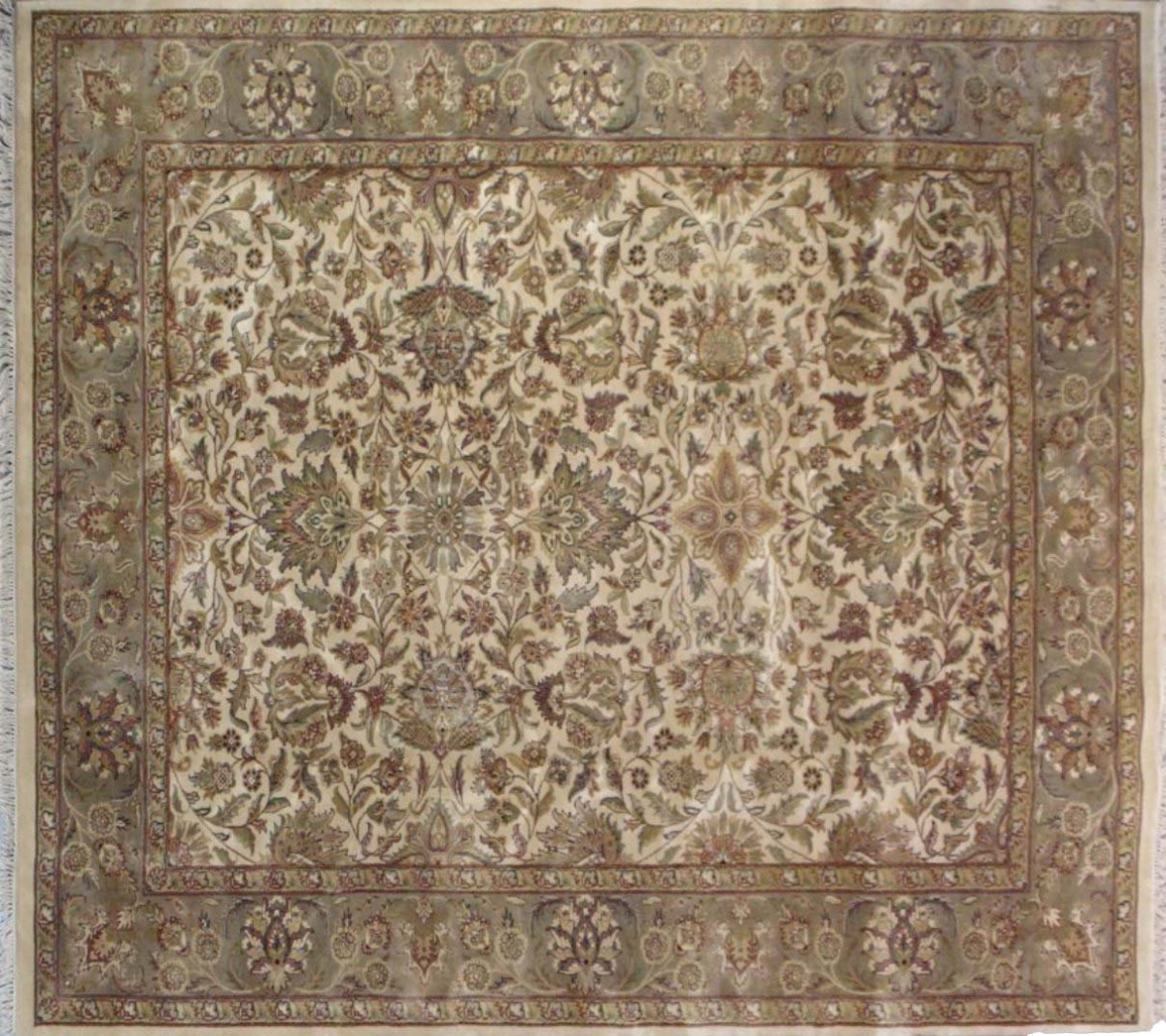 S-J2008-IV-912 9 ft. 2 in. x 12 ft. 2 in. Sonnet Rectangle Area Rug - Ivory & Gray