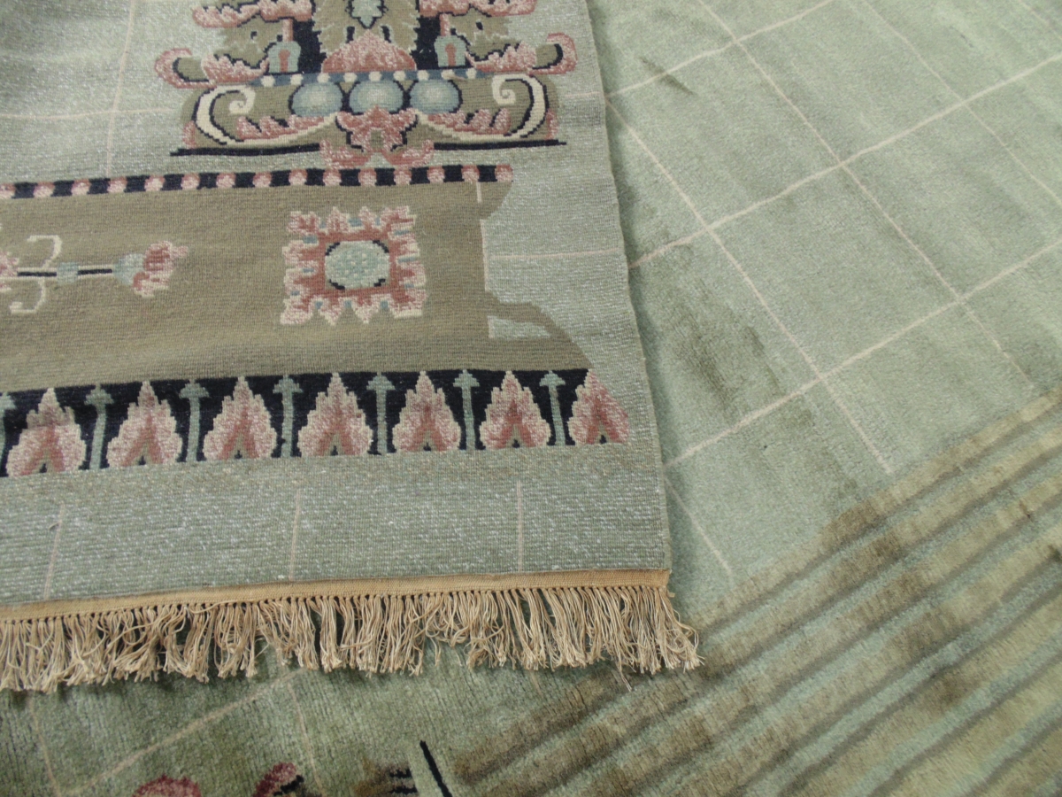 S-K102-GR-810 7 ft. 1 in. x 9 ft. 6 in. Sonnet Rectangle Area Rug - Green