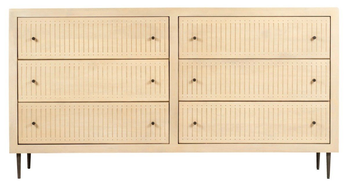 75316001 36 x 68 x 20 in. Sampson 6-Drawer Dresser, Aged Natural