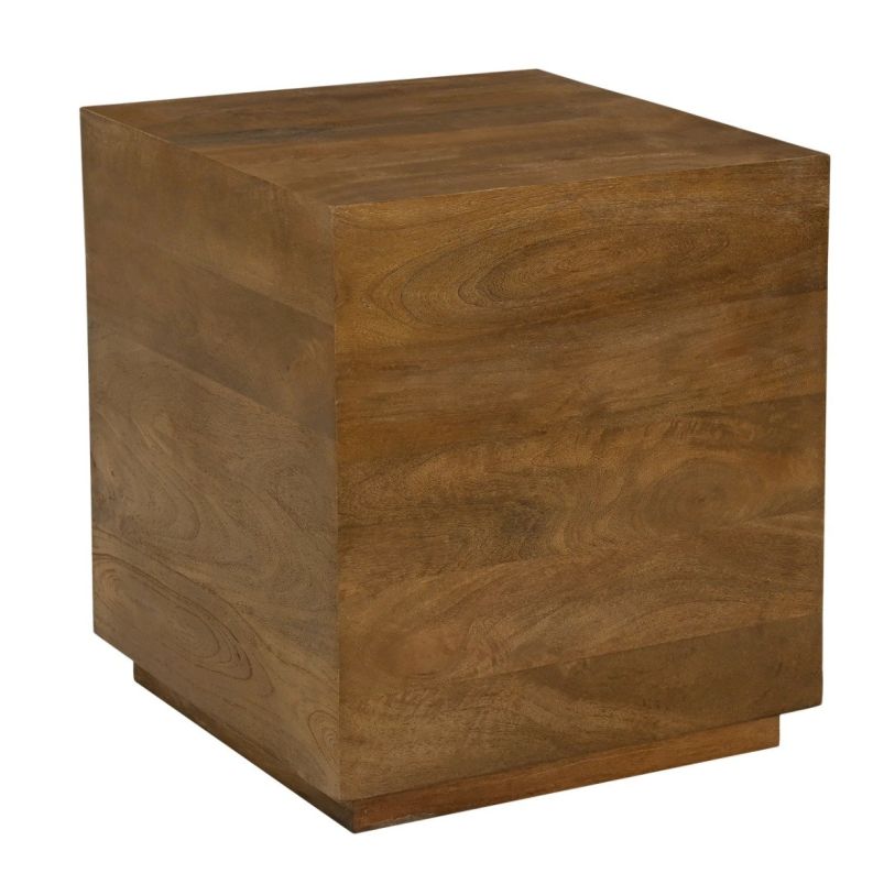 77004020 20 x 18 x 18 in. Flagstaff Square Side Table, Spice Tan
