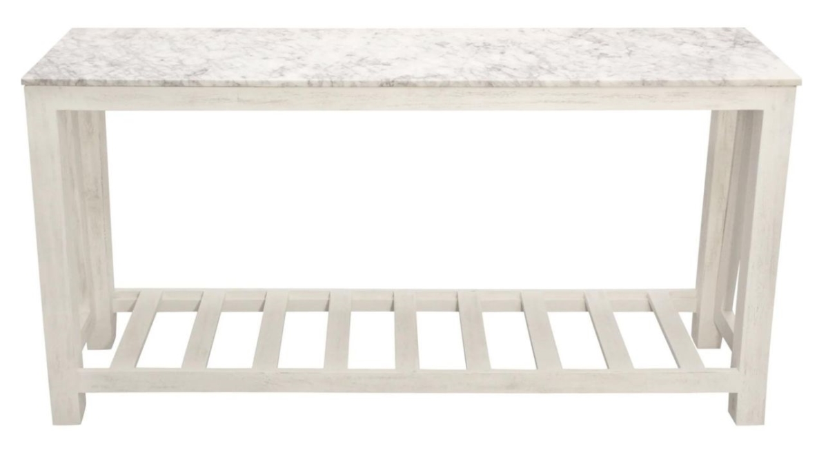 71705001 30 x 59 x 15.5 in. Bellamy Marble Console Table, Sur Tone