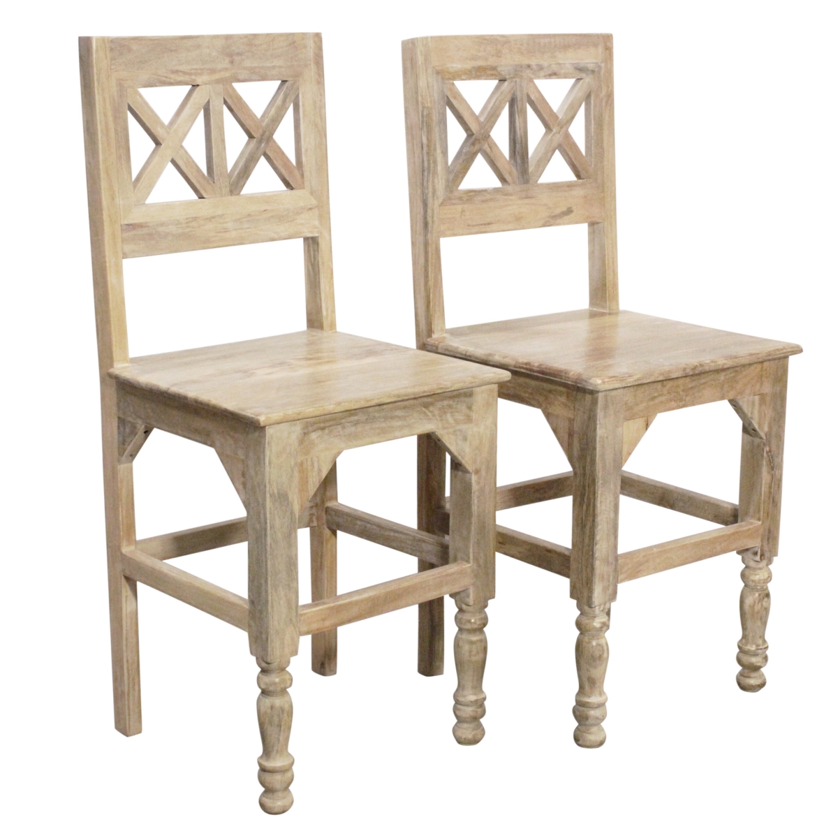 99111002 Jenna Counter Chair Set - Natural - 2 Piece